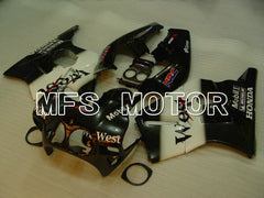 HONDA CBR 250RR MC22 1990-1998 Injection ABS Fairing - West - Black White - MFS4569