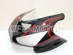 Kawasaki NINJA ZX6R 2005-2006 Injection ABS Fairing - Flame - Black Red - MFS6440