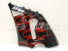 Kawasaki NINJA ZX6R 2005-2006 Injection ABS Fairing - Flame - Black Red - MFS6440