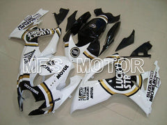 Suzuki GSXR600 GSXR750 2006-2007 Injection ABS verkleidung - Lucky Strike - Schwarz Weiß - MFS4940