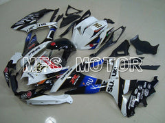 Suzuki GSXR600 GSXR750 2008-2010 Injection ABS Fairing - VIRU - Black White - MFS5122