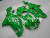 Kawasaki NINJA ZX6R 2007-2008 Injection ABS verkleidung - Flamme - Grün - MFS6444