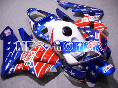 Honda CBR600RR 2003-2004 ABS Injection Fairing - Castrol - White Red Blue - MFS5152
