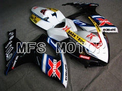 Suzuki GSXR600 GSXR750 2006-2007 Injection ABS Fairing - Dark Dog - Black White - MFS4884