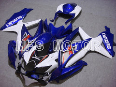 Suzuki GSXR600 GSXR750 2008-2010 Injection ABS verkleidung - Factory Style - Blau Weiß - MFS5083