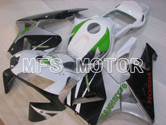 Honda CBR600RR 2003-2004 Injection ABS verkleidung - HANN Spree - Weiß Schwarz Grün - MFS2060