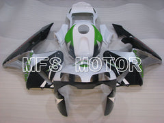 Honda CBR600RR 2003-2004 Injection ABS verkleidung - HANN Spree - Weiß Schwarz Grün - MFS2060