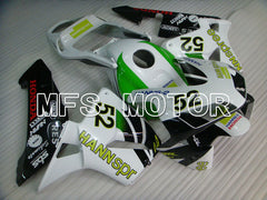 Honda CBR600RR 2003-2004 Injection ABS verkleidung - HANN Spree - Weiß Schwarz Grün - MFS2061