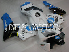 Carénage ABS injecté Honda CBR600RR 2003-2004 - HRC - Blanc Noir Bleu - MFS2063