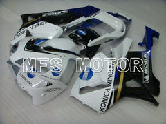 Carénage ABS injecté Honda CBR600RR 2003-2004 - Konica Minolta - Blanc Noir Bleu - MFS2064