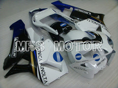 Carénage ABS injecté Honda CBR600RR 2003-2004 - Konica Minolta - Blanc Noir Bleu - MFS2064