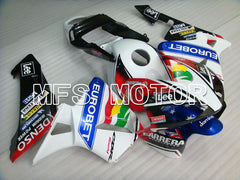 Carénage ABS injecté Honda CBR600RR 2003-2004 - Eurobet - Blanc Noir Bleu - MFS2065
