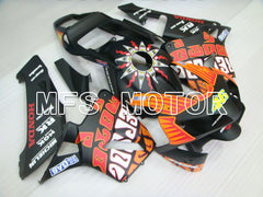 Carénage ABS injecté Honda CBR600RR 2003-2004 - PEPSL - Noir Orange Mat - MFS2067