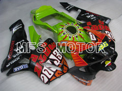 Carénage ABS injecté Honda CBR600RR 2003-2004 - Repsol - Vert Noir Rouge - MFS2069
