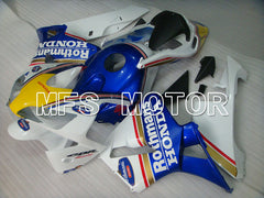 Carénage ABS injecté Honda CBR600RR 2003-2004 - Rothmans - Blanc Bleu Jaune - MFS2070