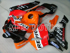 Carénage ABS injecté Honda CBR600RR 2003-2004 - Repsol - Orange Rouge Noir - MFS2078