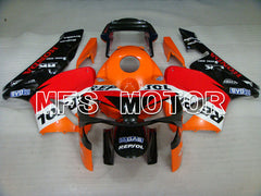 Carénage ABS injecté Honda CBR600RR 2003-2004 - Repsol - Orange Rouge Noir - MFS2078