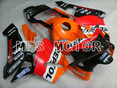 Carénage ABS injecté Honda CBR600RR 2003-2004 - Repsol - Orange Rouge Noir - MFS2078
