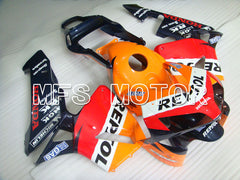 Carénage ABS injecté Honda CBR600RR 2003-2004 - Repsol - Orange Rouge Bleu - MFS2081