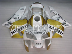 Honda CBR600RR 2003-2004 Injection ABS verkleidung - Repsol - Weiß Gold - MFS2082