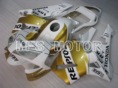 Honda CBR600RR 2003-2004 Injection ABS verkleidung - Repsol - Weiß Gold - MFS2082