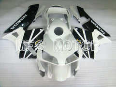 Honda CBR600RR 2003-2004 ABS Injection Fairing - Factory Style - Black White - MFS2089