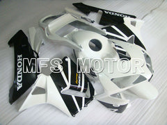 Honda CBR600RR 2003-2004 ABS Injection Fairing - Factory Style - Black White - MFS2089