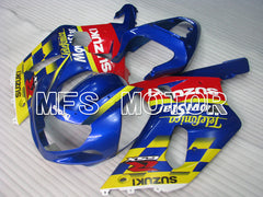 Suzuki GSXR600 2001-2003 Injection ABS Fairing - Movistar - Red Blue - MFS2099