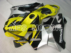 Carénage ABS injecté Honda CBR600RR 2003-2004 - Style usine - Jaune Argent Noir - MFS2100