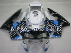 Honda CBR600RR 2003-2004 ABS Injection Fairing - Customize - Black White blue - MFS2104