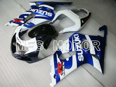 Suzuki GSXR600 2001-2003 Injection ABS Fairing - Factory Style - Black Wihte Blue - MFS2112