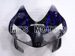 Carénage ABS injecté Honda CBR600RR 2003-2004 - Flamme - Bleu Noir - MFS2115