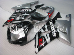 Suzuki GSXR600 2001-2003 Injection ABS verkleidung - Factory Style - Schwarz Silber - MFS2121