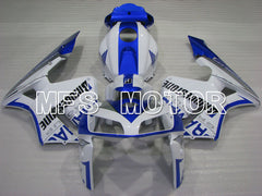 Carénage ABS injecté Honda CBR600RR 2003-2004 - PRAMAC - Blanc Bleu - MFS2122