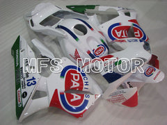 Honda CBR600RR 2003-2004 ABS Injection Fairing - PATA - White Red Blue - MFS2126