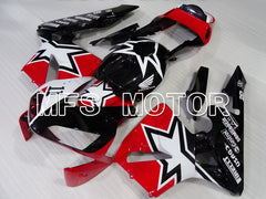 Honda CBR600RR 2003-2004 ABS Injection Fairing - Customize - White Red Black - MFS2127