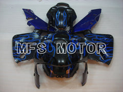 Honda CBR600RR 2003-2004 ABS Injection Fairing - Flame - Black Blue - MFS2130