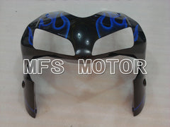 Honda CBR600RR 2003-2004 ABS Injection Fairing - Flame - Black Blue - MFS2130
