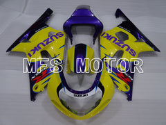 Carénage ABS injecté Suzuki GSXR750 2000-2003 - Style usine - Jaune violet - MFS6959