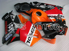 Honda CBR600RR 2003-2004 ABS Injection Fairing - Repsol - Red Orange Black - MFS2143