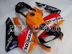 Honda CBR600RR 2003-2004 ABS-Einspritzverkleidung - Repsol - Rot Orange Schwarz - MFS2145
