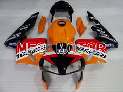 Honda CBR600RR 2003-2004 ABS-Einspritzverkleidung - Repsol - Rot Orange Schwarz - MFS2145