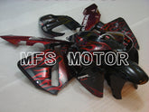 Carénage ABS injecté Honda CBR600RR 2005-2006 - Flamme - Rouge Noir - MFS2158