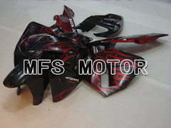 Carénage ABS injecté Honda CBR600RR 2005-2006 - Flamme - Rouge Noir - MFS2158