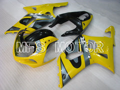 Carénage ABS injecté Suzuki GSXR750 2000-2003 - Style usine - Noir Jaune - MFS6979