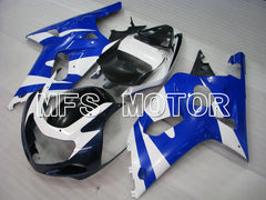Carénage ABS injecté Suzuki GSXR750 2000-2003 - Style usine - Blanc Bleu - MFS6982