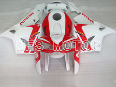 Carénage ABS injecté Honda CBR600RR 2005-2006 - Style usine - Blanc Rouge - MFS2185