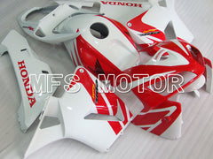 Carénage ABS injecté Honda CBR600RR 2005-2006 - Style usine - Blanc Rouge - MFS2185