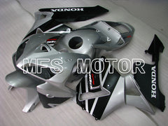 Honda CBR600RR 2005-2006 Injection ABS Fairing - Factory Style - Silver Black - MFS2194