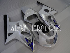 Suzuki GSXR600 2001-2003 Injection ABS verkleidung - Factory Style - Weiß Silber - MFS2195